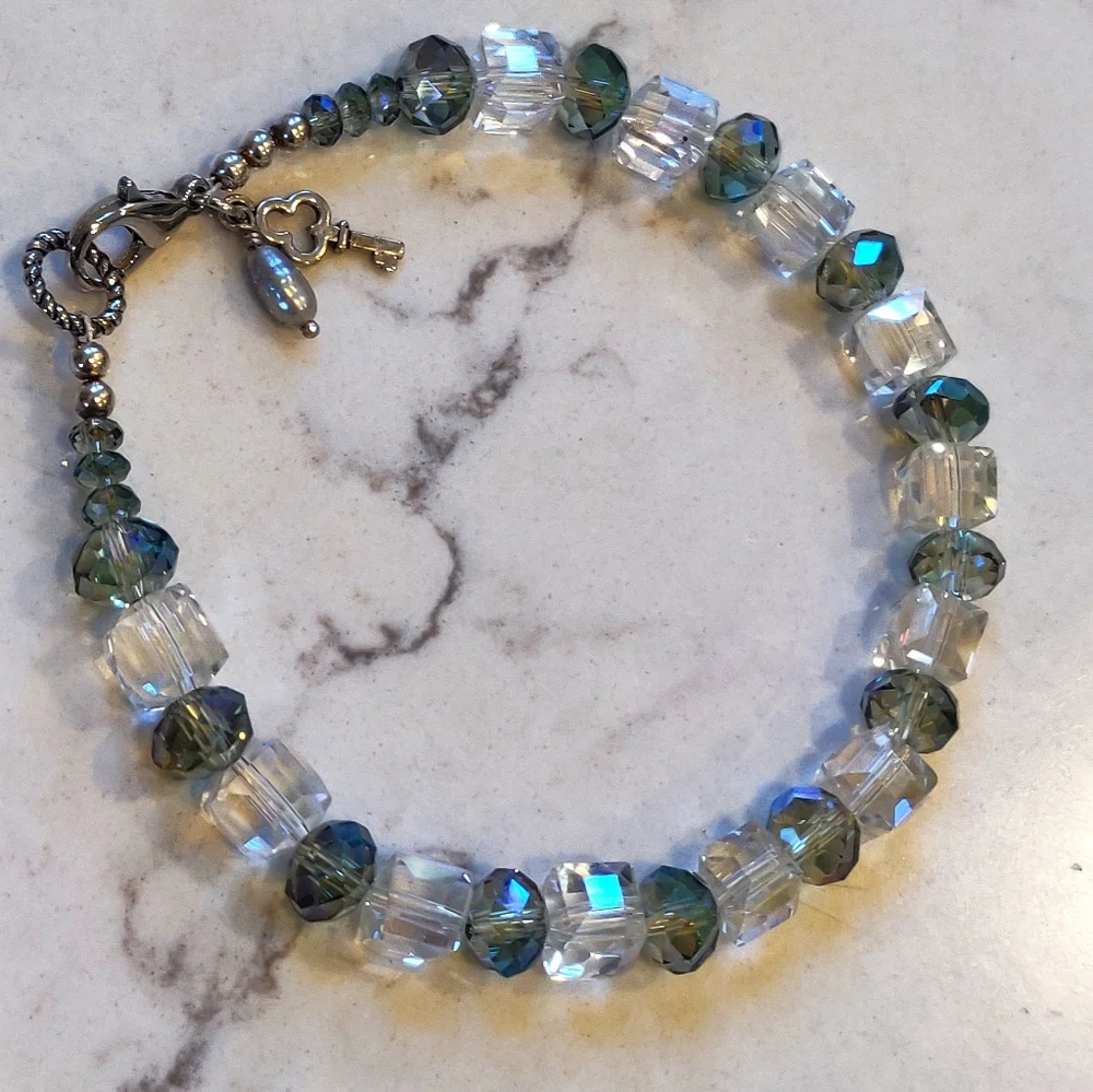New 8 1/2 Inch Crystal Bracelet.